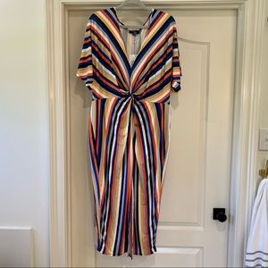 Missguided Twist Front Midi Dress